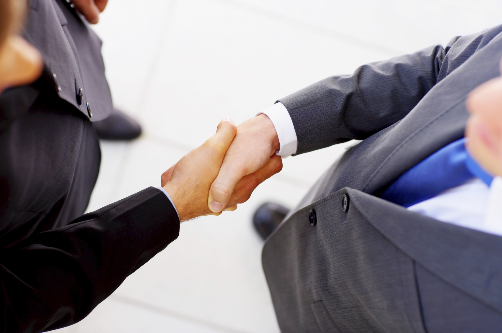 Handschlag als Symbol für Zusammenarbeit